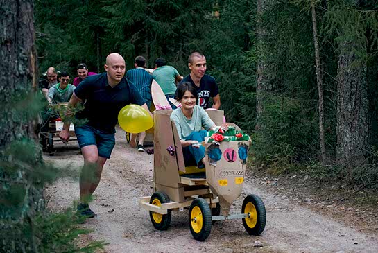  Гонки на самодельных машинах. 18 августа 2023 год Гринвальд парк Скандинавия